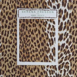 Chestnut Brown Leopard Fabric