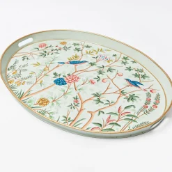 Chinoiserie Tole Oval Tray