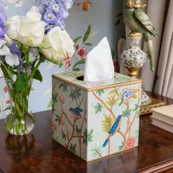 Chinoiserie Tole Tissue Box