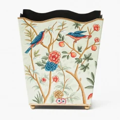 Chinoiserie Tole Waste Paper Bin