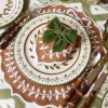 Chocolate Bow Laurel Placemats & Napkins (Set of 4)