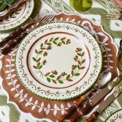 Chocolate Bow Laurel Placemats (Set of 4)