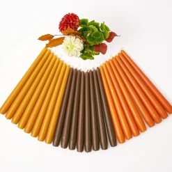 Chocolate Brown Candles (Set of 8)