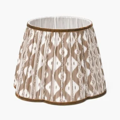 Chocolate Brown Ikat Lampshade (30cm)