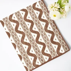 Chocolate Brown Ikat Tablecloth
