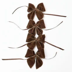 Chocolate Brown Napkin Bows (Set of 4)
