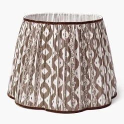 Chocolate Ikat Lampshade (40cm)