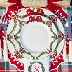 Christmas Garland Starter Plate (Set of 4)