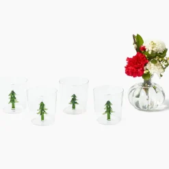 Christmas Tree Glasses (Set of 4)
