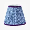 Cobalt & Purple Lotus Lampshade (18cm)