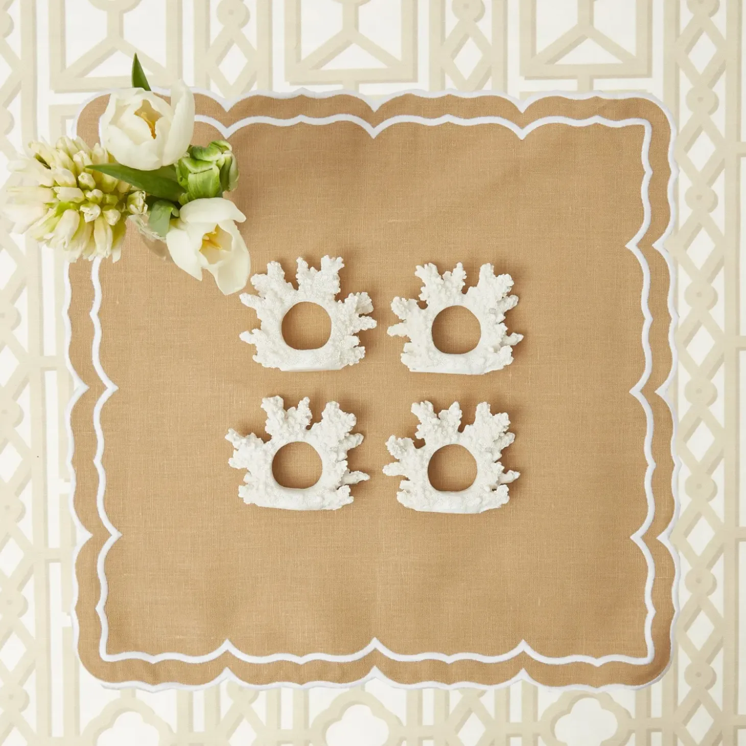 Coral Napkin Ring (Set of 4)