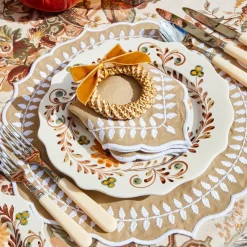 Corn Wreath with Mustard Velvet Bow (Set of 4)