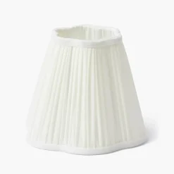Cream Pleated Lampshade (18cm)
