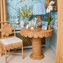 Daisy Rattan Chair with Pavilion Cushion
