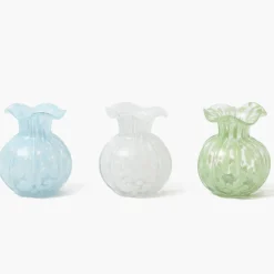 Dappled Glass Vases (Set of 3)