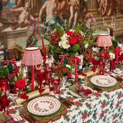 Decorative Festive Tree with Red & Green Tartan Bow