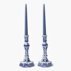 Dusty Blue Candles (Set of 8)