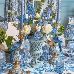 Dusty Blue Candles (Set of 8)
