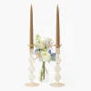 Eden Chestnut Candle Holder (Pair)
