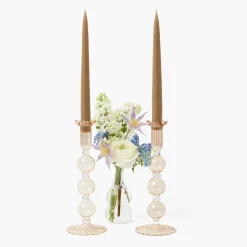 Eden Chestnut Candle Holder (Pair)