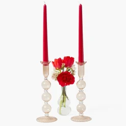 Eden Chestnut Candle Holder (Pair)