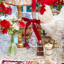 Eden Chestnut Ribboned Candle Set (Red)