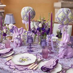 Eden Purple Ribboned Candle Set