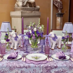 Eden Purple Ribboned Candle Set