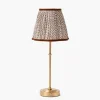 Edie Tall Rechargeable Lamp with Chocolate Lotus Shade (18cm)