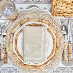 Edith Sand Placemats & Napkins (Set of 4)