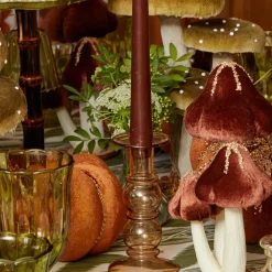 Elise Medium Amber Candle Holder (Pair)