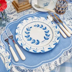 Elizabeth Blue Garland Dinner Plate