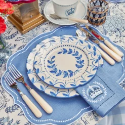 Elizabeth Blue Garland Dinner Plate
