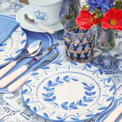 Elizabeth Blue Garland Dinner & Starter Plates (Set of 8)