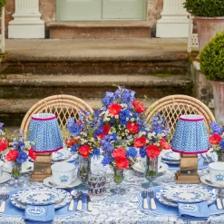 Elizabeth Blue Garland Dinner Plates (Set of 4)