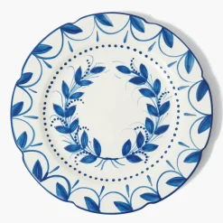 Elizabeth Blue Garland Dinner Plates (Set of 4)