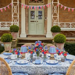Elizabeth Blue Garland Dinner Plates (Set of 4)