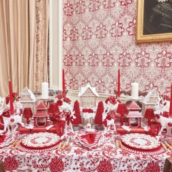 Elizabeth Red Garland Dinner Plate