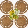 Elodie Round Rattan Placemats (Set of 4)