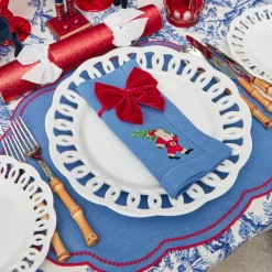 Eloise Blue & Red Placemats (Set of 4)