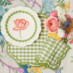 Eloise Green Gingham Placemats & Napkins (Set of 4)