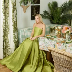 Eloise Green Gingham Placemats & Napkins (Set of 4)