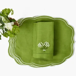 Eloise Green Placemats & Hydrangea Napkins (Set of 4)