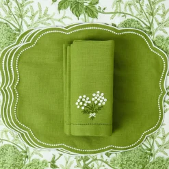 Eloise Green Placemats & Hydrangea Napkins (Set of 4)