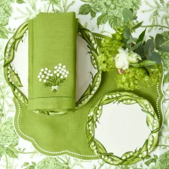 Eloise Green Placemats & Hydrangea Napkins (Set of 4)