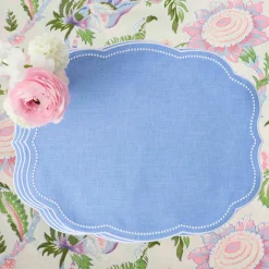 Eloise Periwinkle Placemats & Napkins (Set of 4)