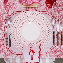Eloise Pink & Red Placemats (Set of 4)