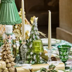 Emerald Glass Christmas Tree (Pair)