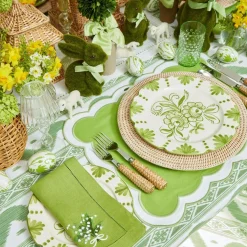 Emerald Hobnail Glasses & Jug Set