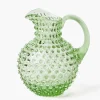 Emerald Hobnail Jug